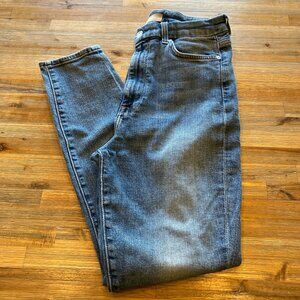7‎ For All Mankind Luxe Vintage light wash high rise stretch denim size 29